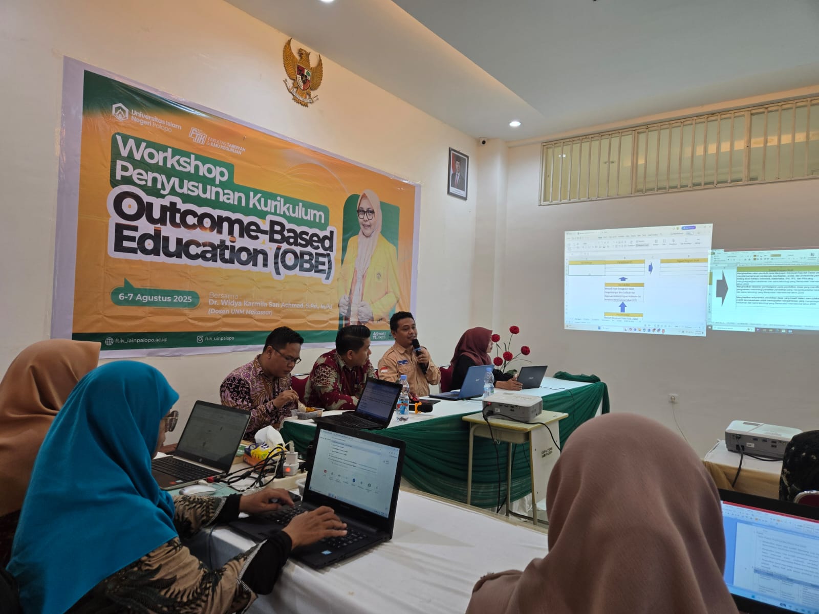 Sekretaris Prodi PGMI Jadi Narasumber Workshop Kurikulum OBE FTIK UIN Palopo