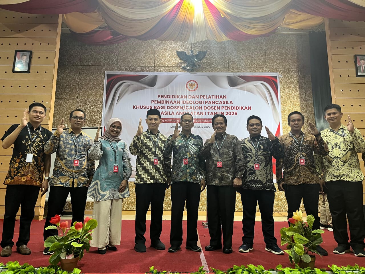 Lima Dosen PGMI UIN Palopo Ikuti Diklat Pembinaan Ideologi Pancasila BPIP RI di Makassar